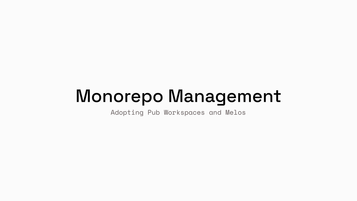 Modern Monorepo Management with Pub Workspaces and Melos in Dart