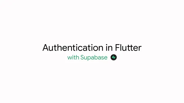 Authentication in Flutter with Supabase (OAuth included)